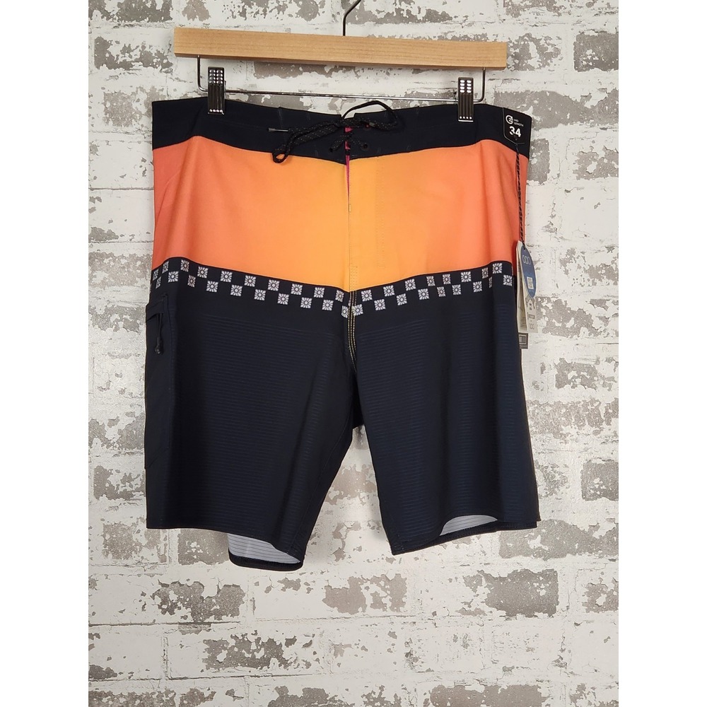 Billabong Fifty50 Airlite Board Shorts Mens 34 Swim Trunks Colorblock Black‎ NWT
